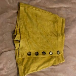 yellow size small skort